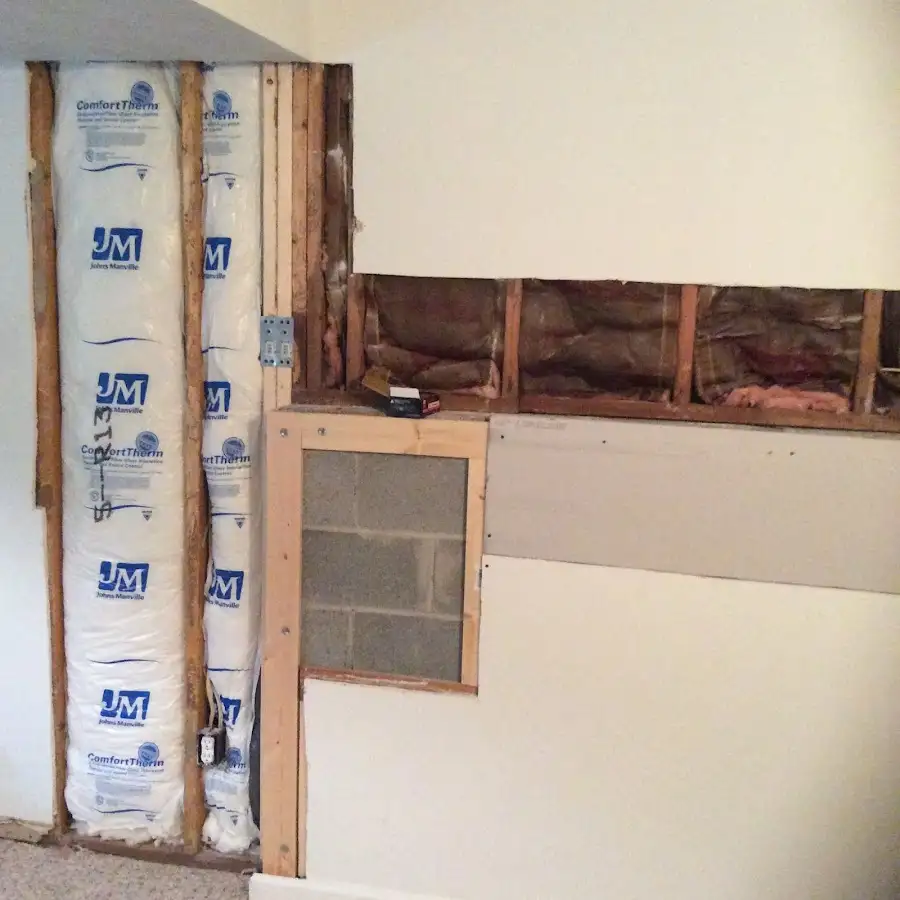 Wall insulation replacement during Contents Cleaning & Restoration in Holland
